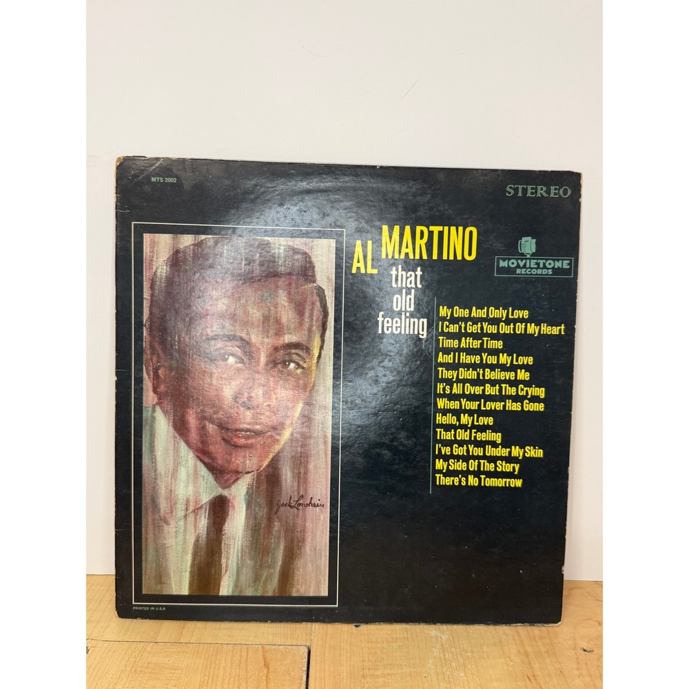 Al Martino That Old Feeling Vinyl LP Record Movietone MTS 2002 Stereo 1965